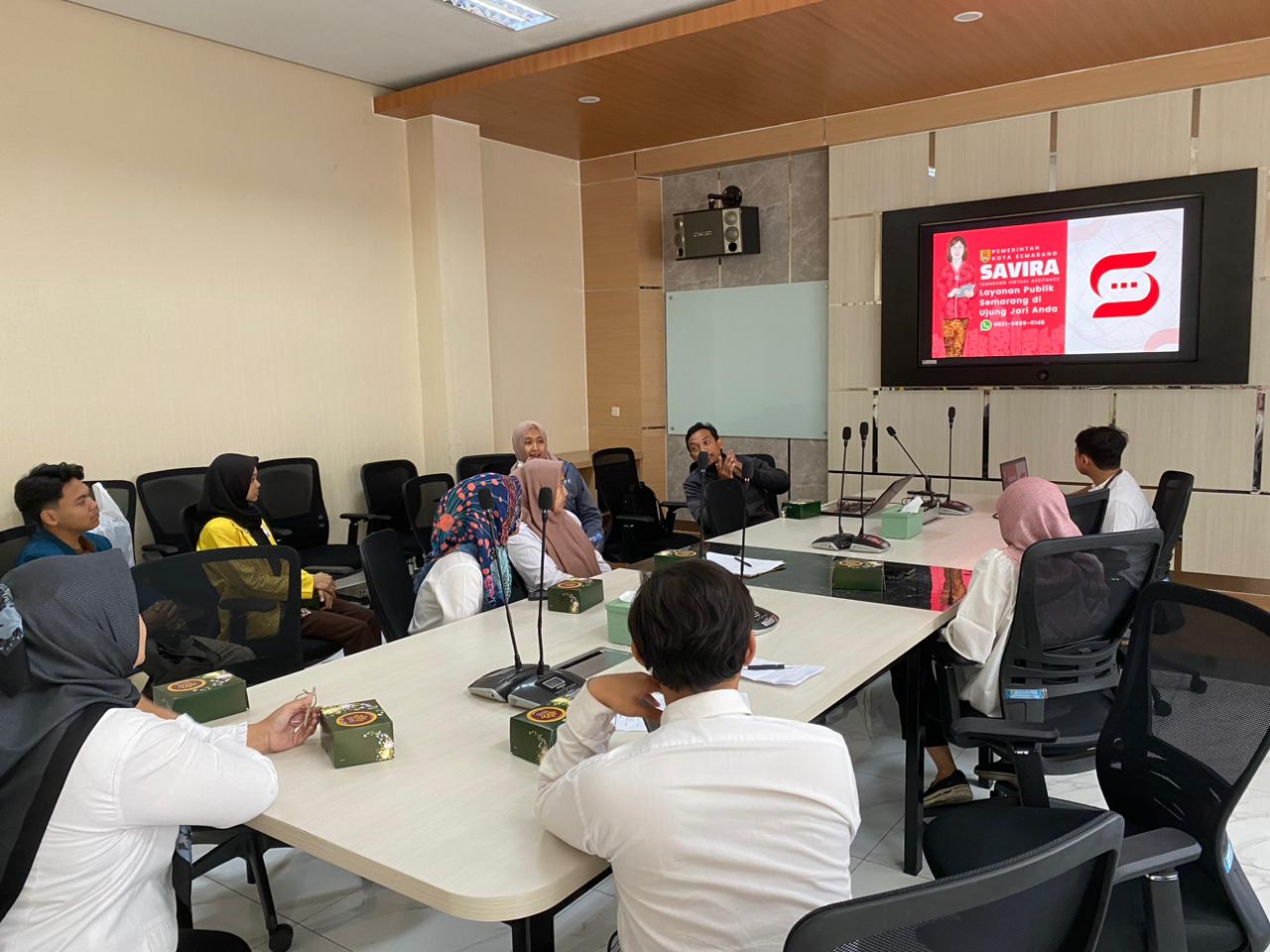DISKOMINFO Kota Semarang Melakukan Sosialisasi Terkait SAVIRA (Semarang Virtual Assistance) di Dinas Pertanian